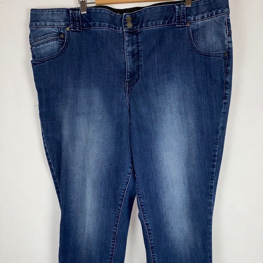 Lane Bryant Skinny Stretch Denim Blue Jean size 26 EUC